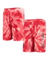 Outerstuff Youth Red Portland Trail Blazers Santa Monica Tie-dye Shorts In Red