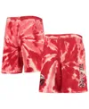 Outerstuff Youth Red Portland Trail Blazers Santa Monica Tie-dye Shorts In Red