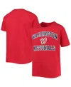 Outerstuff Big Boys Red Washington Nationals Heart And Soul T-shirt In Red