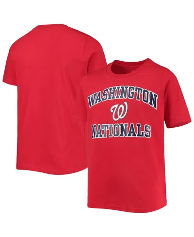 Outerstuff Kids' Big Boys Red Washington Nationals Heart And Soul T-shirt