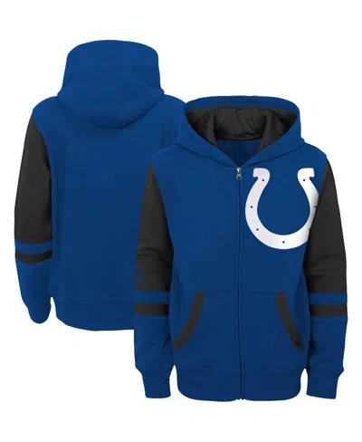 Outerstuff Kids' Big Boys Royal Indianapolis Colts Colorblock Full-zip Hoodie