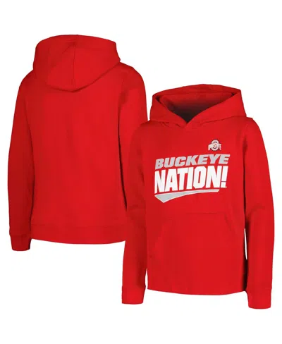 Outerstuff Kids' Big Boys Scarlet Ohio State Buckeyes Rep Mine Pullover Hoodie