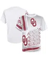 Outerstuff Big Boys White Oklahoma Sooners Gametime Multi-hit T-shirt In White