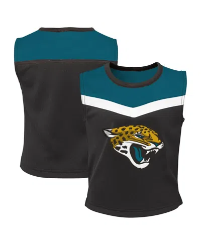 Outerstuff Kids' Big Girls 2-piece Teal Jacksonville Jaguars Spirit Cheerleader Set In Blue