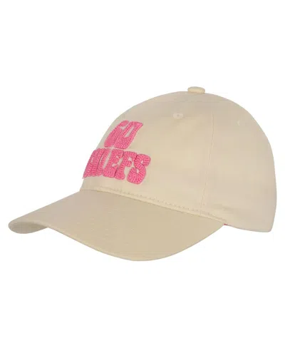 Outerstuff Kids' Big Girls Cream Kansas City Chiefs Blitz Adjustable Hat In Brown