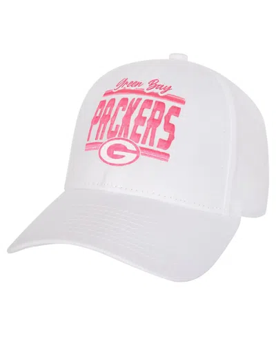 Outerstuff Kids' Big Girls Green Bay Packers All White Structured Adjustableâ Hat