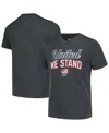 Outerstuff Big Girls Heather Charcoal Team Usa Victory T-shirt In Gray