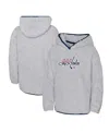 Outerstuff Big Girls Heather Gray Washington Capitals Ultimate Teddy Fleece Pullover Hoodie In Heather Gray