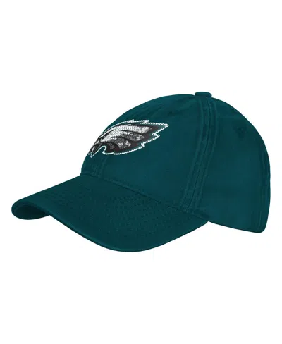 Outerstuff Kids' Big Girls Midnight Green Philadelphia Eagles Gridiron Adjustable Hat