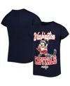 Outerstuff Big Girls Navy Washington Capitals Mickey Mouse Go Team Go T-shirt In Navy