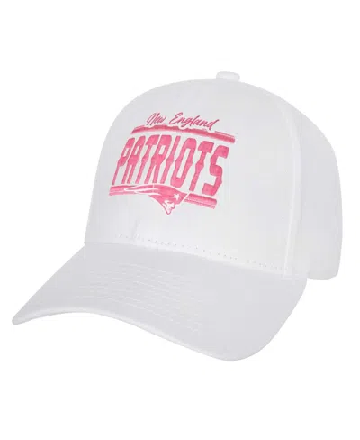 Outerstuff Kids' Big Girls New England Patriots All White Structured Adjustable Hat