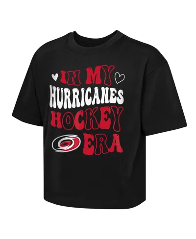 Outerstuff Kids' Big Girls  Black Carolina Hurricanes In My Era Boxy T-shirt