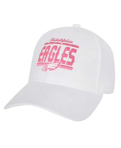 Outerstuff Kids' Big Girls Philadelphia Eagles All White Structured Adjustable Hat
