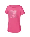Outerstuff Big Girls Pink Indianapolis Colts Signal Caller Dolman T-shirt In Pink