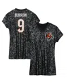 Outerstuff Big Girls Joe Burrow Black Cincinnati Bengals Sequin Player Name Number V-neck Dress In Black