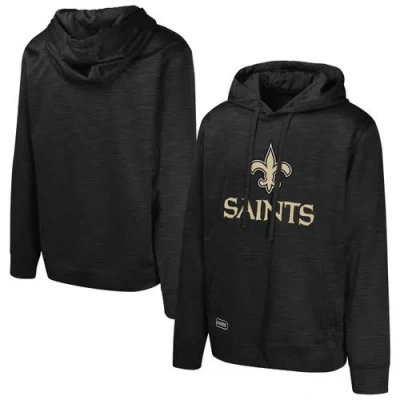 Outerstuff Black New Orleans Saints Streak Fleece Pullover Hoodie