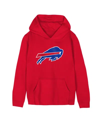 Outerstuff Kids' Boys' And Girls' 2t-5t Buffalo Bills Primary Logo Fleece Hoodie In Red