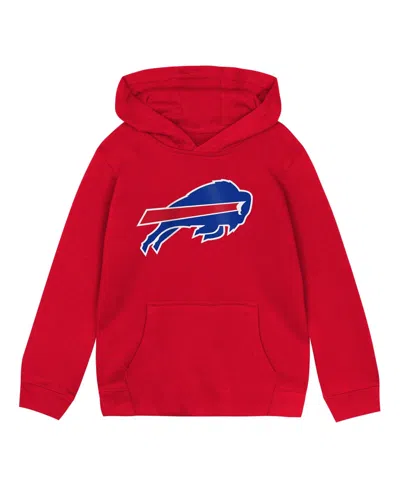 Outerstuff Babies' Boys' And Girls' 2t-5t Buffalo Bills Primary Logo Fleece Hoodie In Red