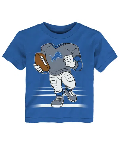 Outerstuff Babies' Boys' And Girls' 2t-5t Detroit Lions Game Fit Graphic Regular-fit T-shirt In Blue