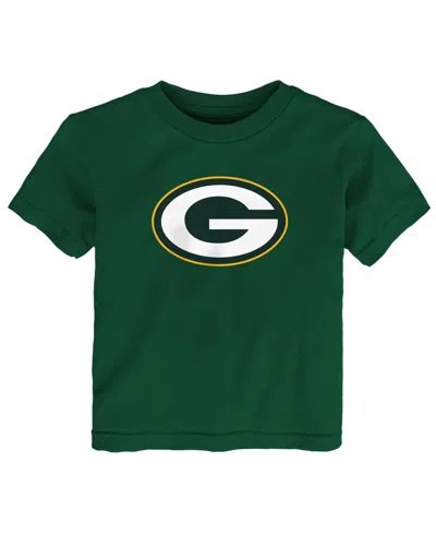 Outerstuff Babies' Boys' And Girls' 2t-5t Green Bay Packers Screen-printed Crewneck T-shirt