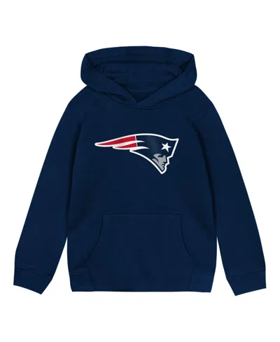 Outerstuff Babies' Boys' And Girls' 2t-5t New England Patriots Fleece Long-sleeve Hoodie In Blue