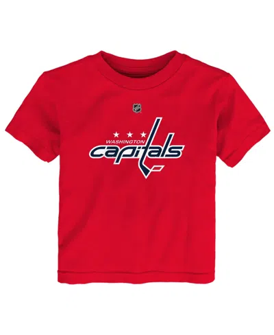 Outerstuff Babies' Boys' And Girls' 2t-5t Washington Capitals Screen-print T-shirt In Red