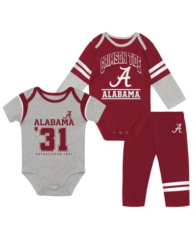 Outerstuff Babies' Boys' And Girls' American League Cotton-blend Bodysuits And Pants, 3-piece Set In Multi