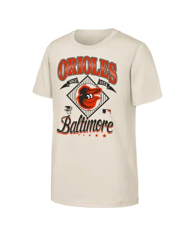 Outerstuff Kids' Boys' And Girls' Baltimore Orioles Triple Hit T-shirt In Neutral