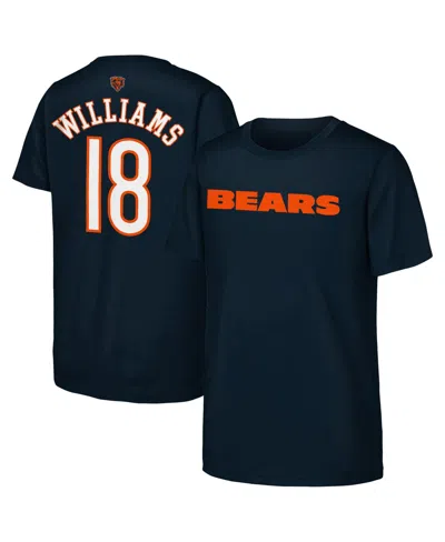 Outerstuff Kids' Boys' And Girls' Caleb Williams Chicago Bears Jersey-style T-shirt In Blue