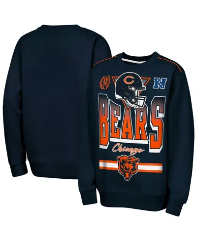 Outerstuff Kids' Boys' And Girls' Chicago Bears Crewneck Long Sleeve Sweatshirt In Multi