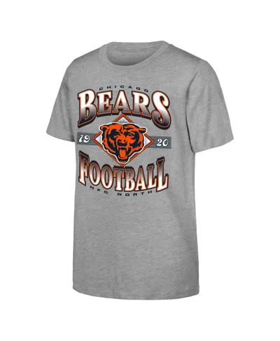 Outerstuff Kids' Boys' And Girls' Chicago Bears Of Days Past Screen-print T-shirt In Gray