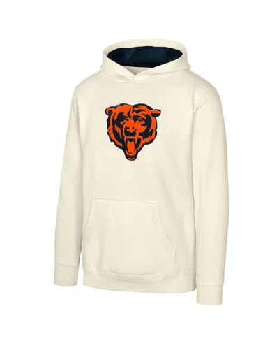 Outerstuff Kids' Boys' And Girls' Chicago Bears Prime Embroidered Pullover Hoodie In Neutral