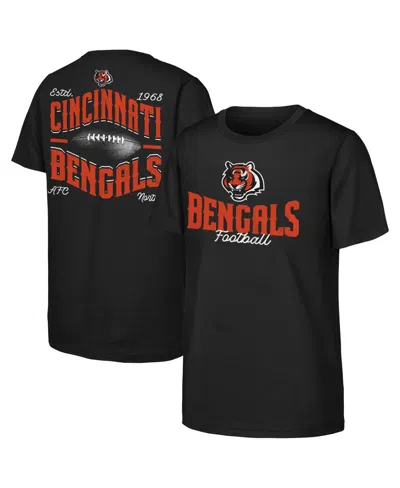 Outerstuff Kids' Boys' And Girls' Cincinnati Bengals Top Pick Screen Print Graphics T-shirt In Gray
