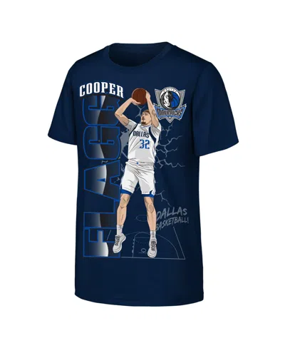 Outerstuff Kids' Boys' And Girls' Dallas Mavericks Cooper Flagg Screen-print T-shirt In Blue