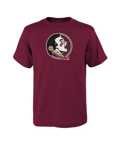 Outerstuff Kids' Boys' And Girls' Florida State Seminoles Primary Logo T-shirt In Burgundy