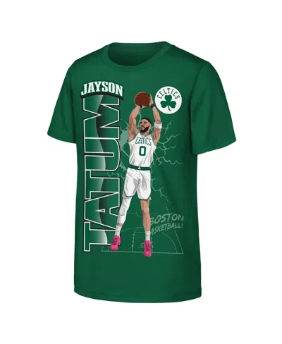 Outerstuff Kids' Boys' And Girls' Jayson Tatum Height Screen Print Graphic T-shirt In Green