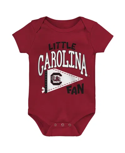 Outerstuff Babies' Boys' And Girls' Little Banner South Carolina Gamecocks Short-sleeve Bodysuit In Burgundy