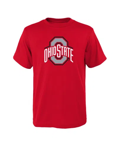 Outerstuff Kids' Boys' And Girls' Ohio State Buckeyes Primary Logo T-shirt In Red