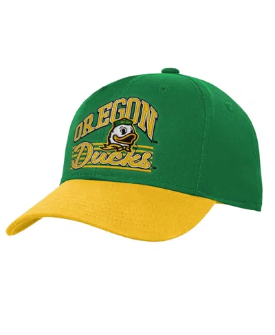 Outerstuff Kids' Boys' And Girls' Oregon Ducks Dad Adjustable Unstructured Baseball Cap In Green