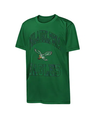 Outerstuff Kids' Boys' And Girls' Philadelphia Eagles Retro Swat T-shirt In Green