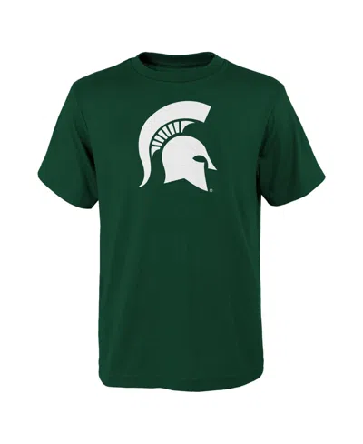 Outerstuff Kids' Boys' And Girls' Primary Logo Michigan State Spartans Graphic T-shirt In Green