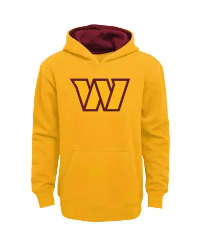Outerstuff Kids' Boys' And Girls' Prime Embroidered Washington Commanders Pullover Hoodie In Green