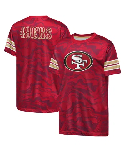 Outerstuff Kids' Boys' And Girls' San Francisco 49ers Slant Route Short-sleeve Crewneck T-shirt In Multi