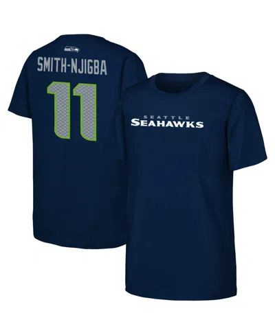 Outerstuff Kids' Boys' And Girls' Seattle Seahawks Jaxon Smith-njigba Classic-fit T-shirt In Blue