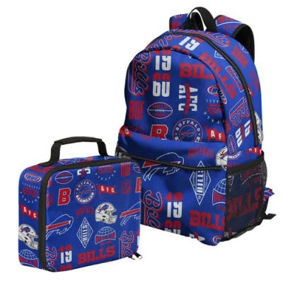 Outerstuff Buffalo Bills Backpack And Lunchbox Set In Blue