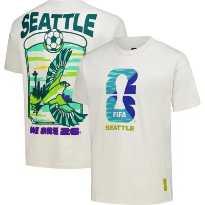 Outerstuff Cream 2026 Fifa World Cup Seattle Host City Local Oversized T-shirt In White