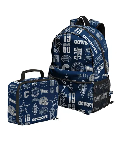 Outerstuff Dallas Cowboys Backpack And Lunchbox Set In Blue