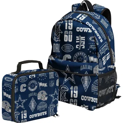 Outerstuff Dallas Cowboys Backpack And Lunchbox Set In Blue