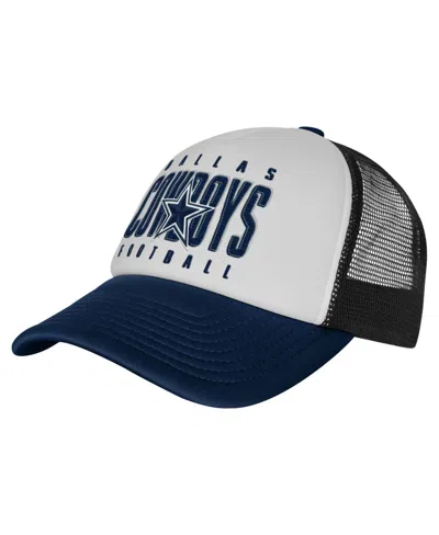 Outerstuff Kids' Essentials Trucker Dallas Cowboys Mesh Panel Adjustable Hat In Blue