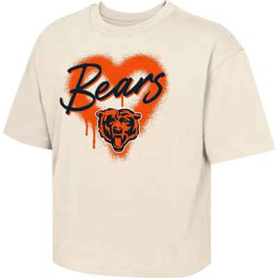 Outerstuff Kids'  Girl's     Spray Heart Boxy T-shirt In Neutral